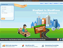 Tablet Screenshot of bloggertowpmigration.com
